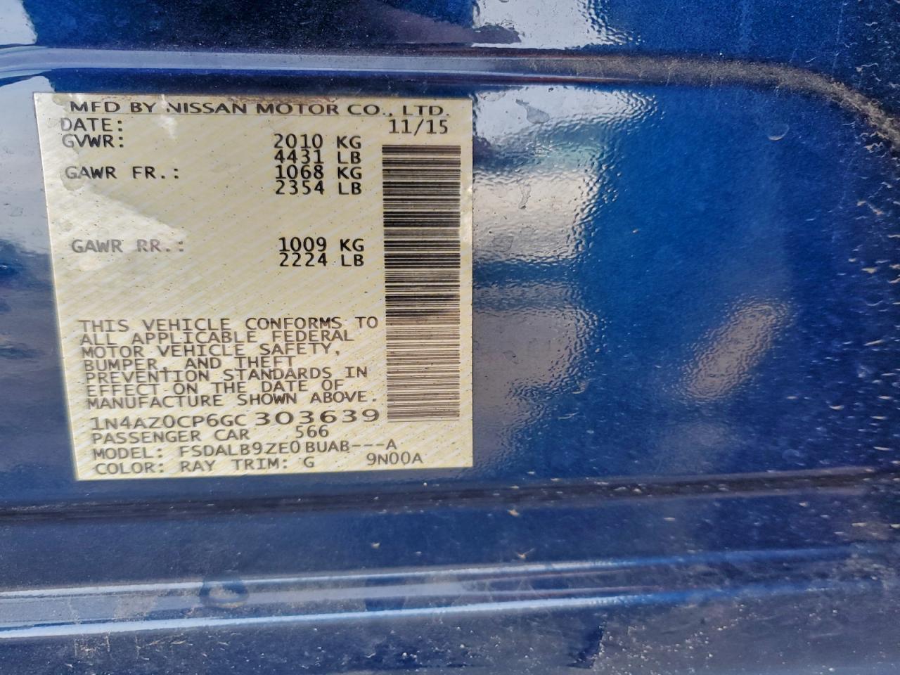 2016 NISSAN LEAF S photo 25