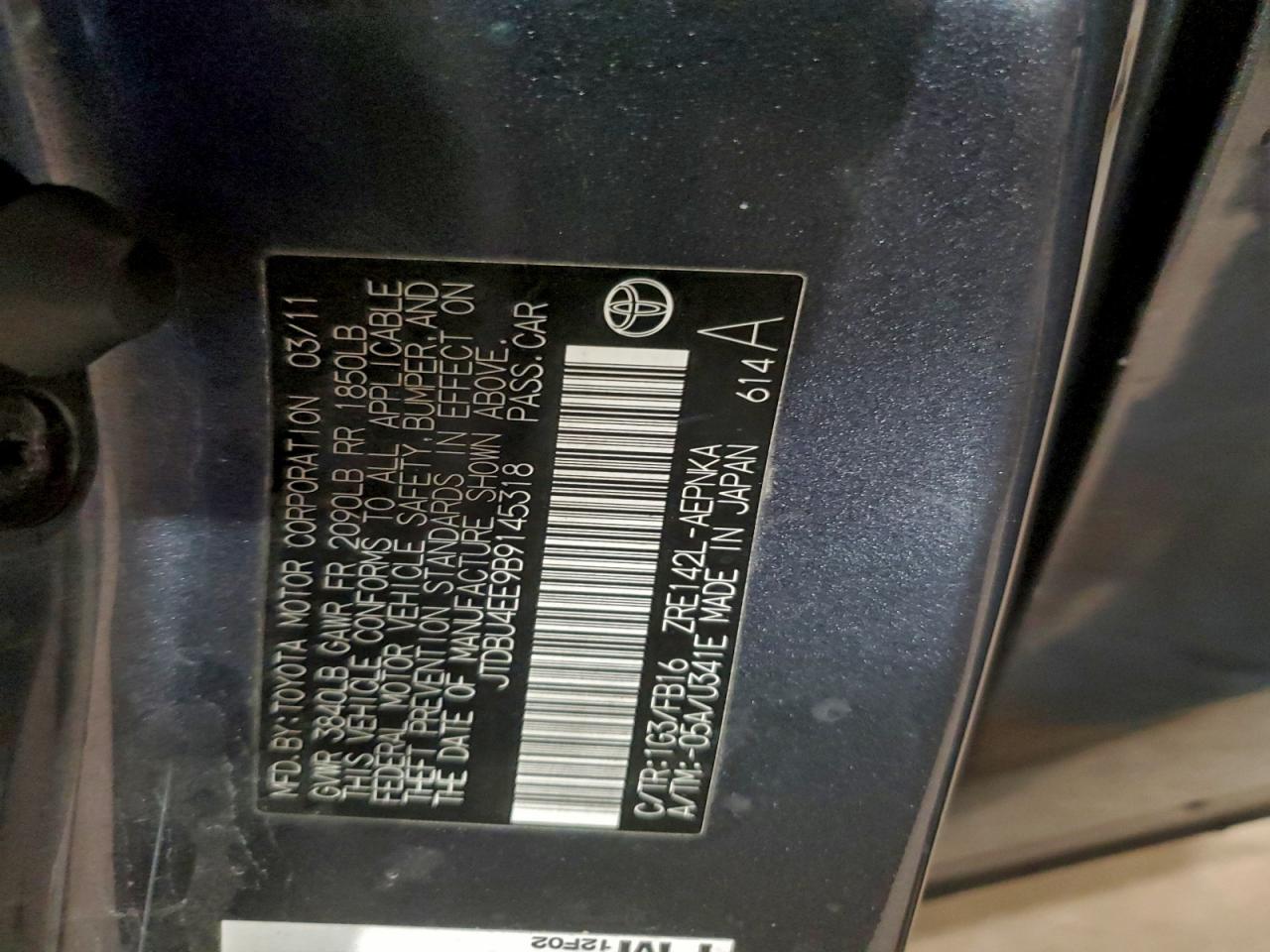 2011 TOYOTA COROLLA BASE photo 34