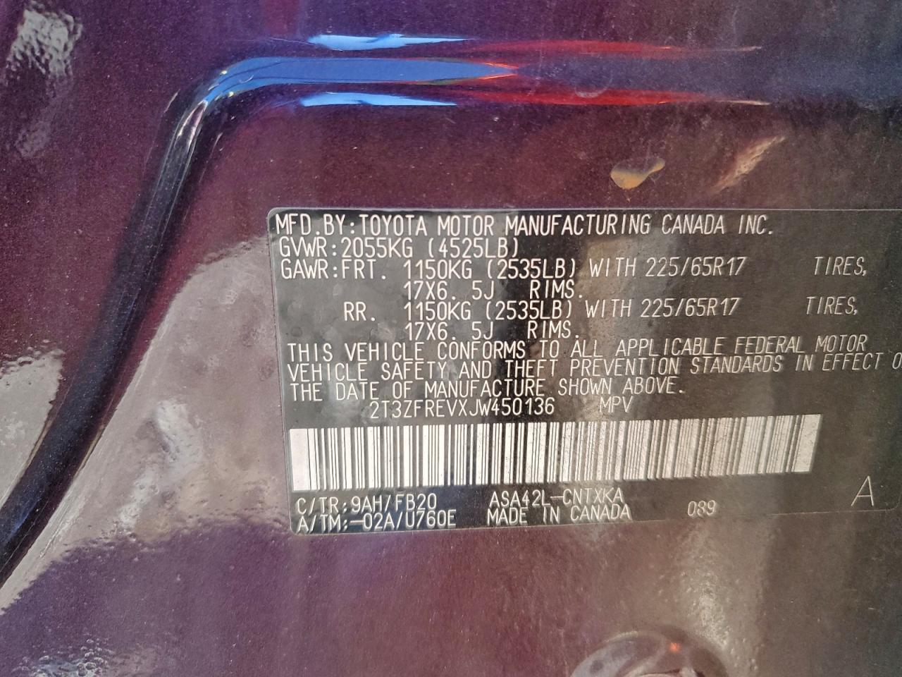 2018 TOYOTA RAV4 LE photo 37