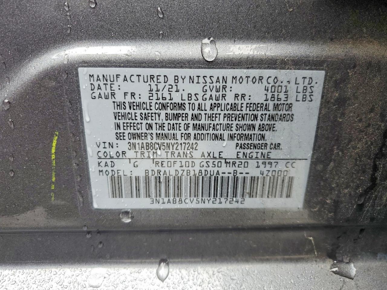 2022 NISSAN SENTRA SV photo 12