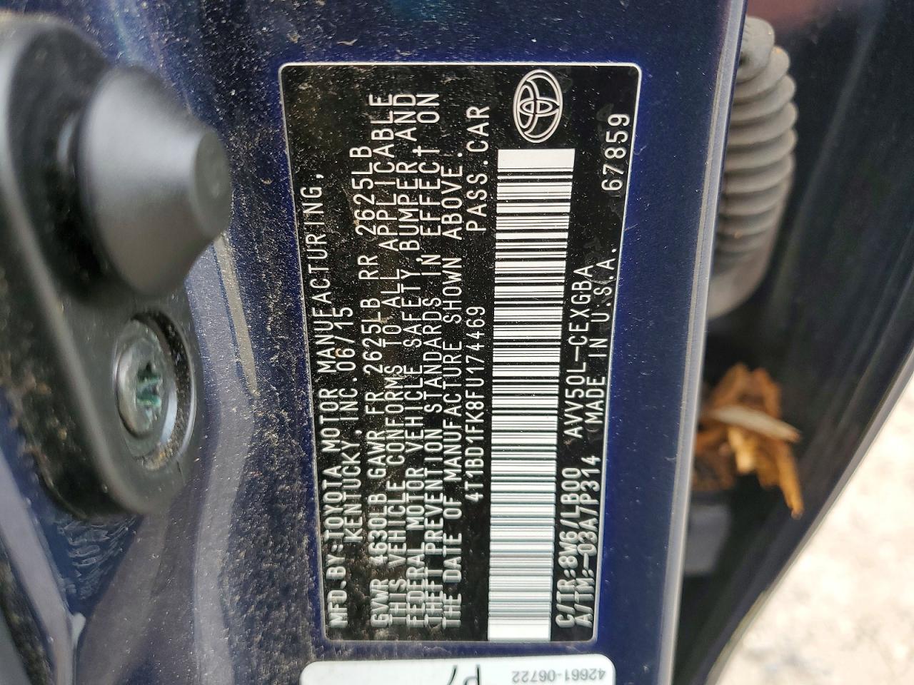 2015 TOYOTA CAMRY HYBRID photo 12