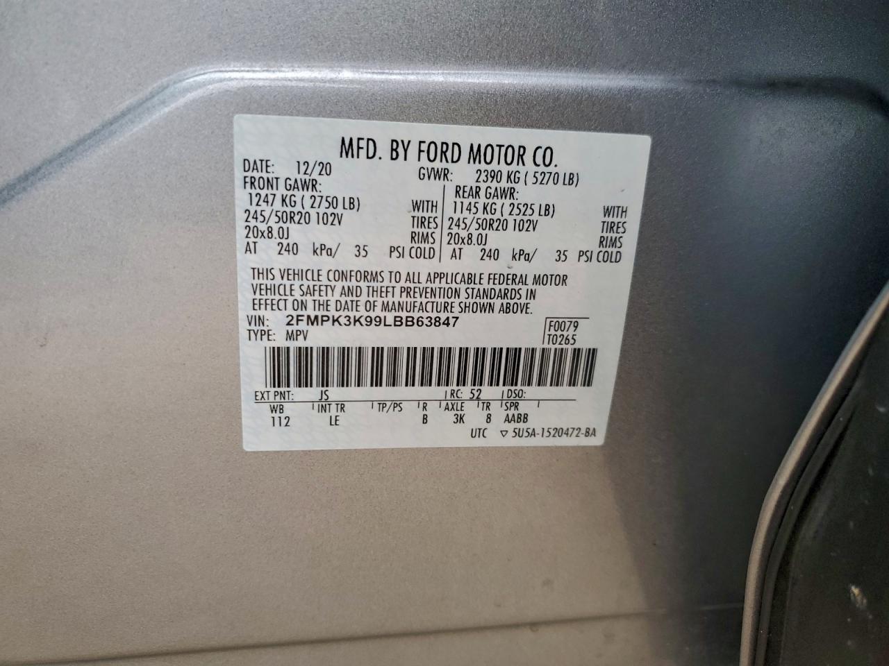2020 FORD EDGE TITANIUM photo 37