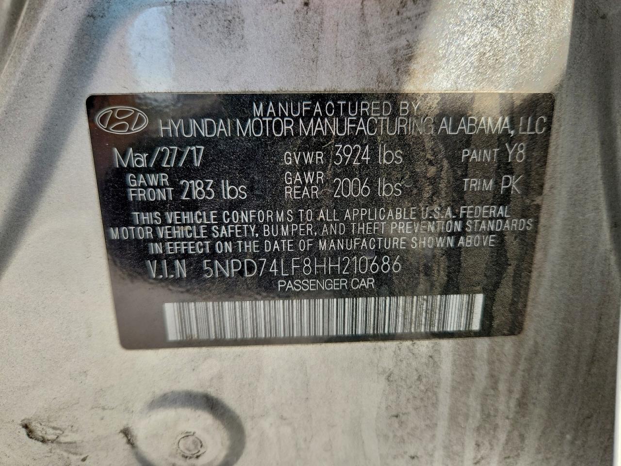 2017 HYUNDAI ELANTRA SE photo 34