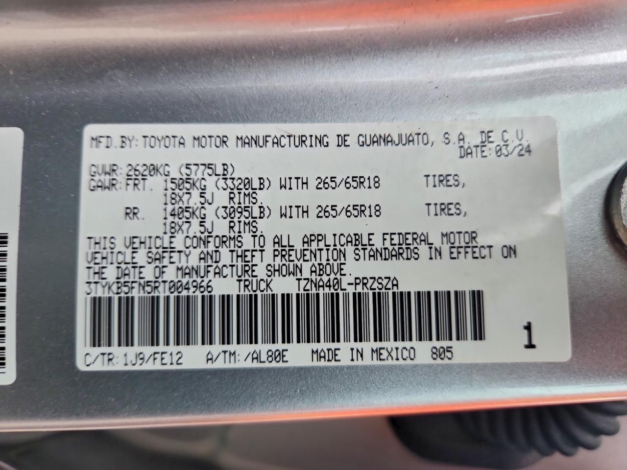 2024 TOYOTA TACOMA DOUBLE CAB photo 23