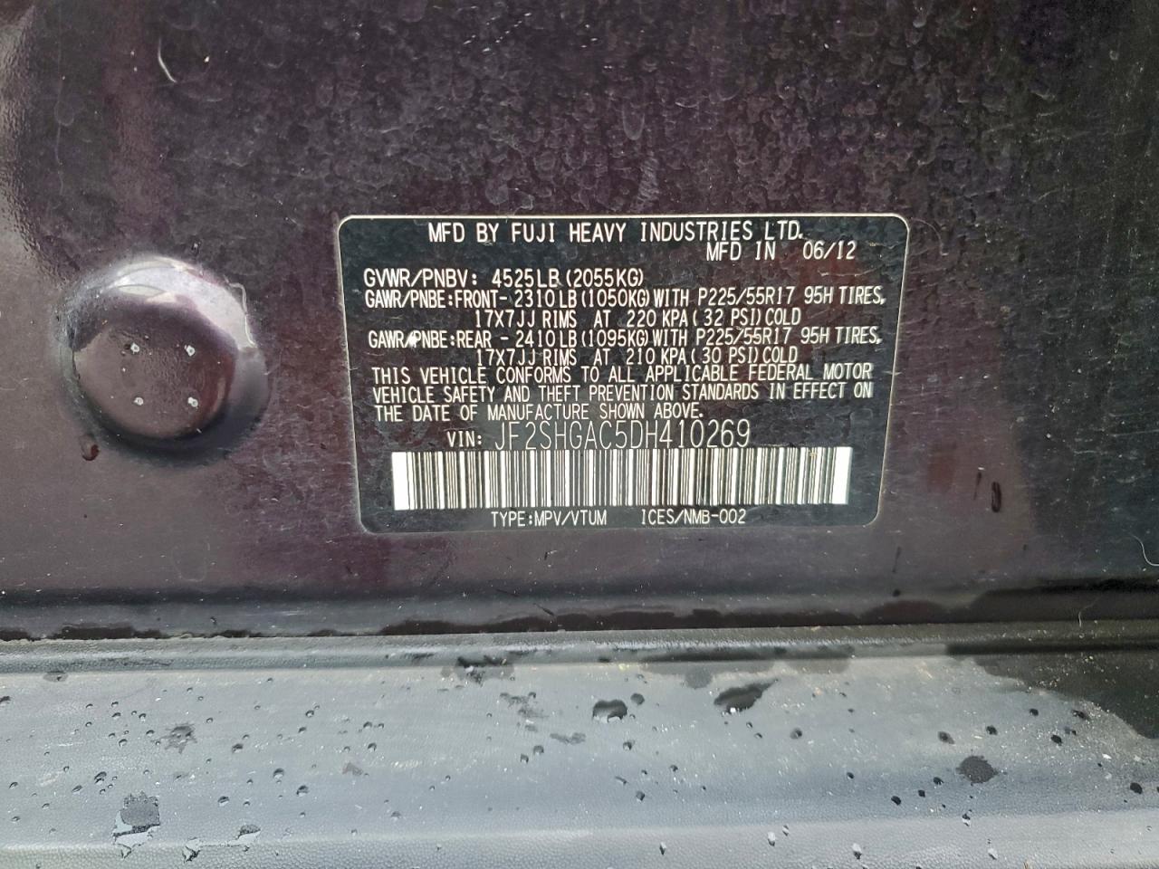 2013 SUBARU FORESTER 2.5X photo 13