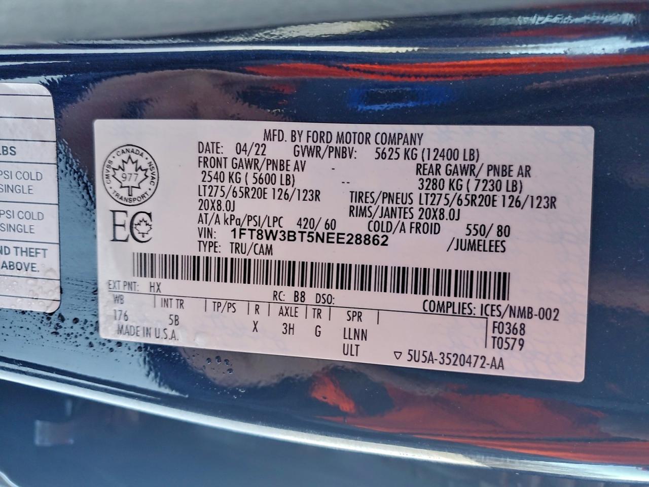 2022 FORD F350 SUPER DUTY photo 34