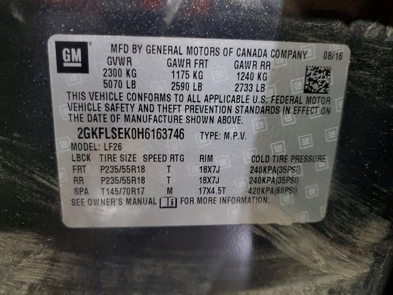 2017 GMC TERRAIN SLE photo 37