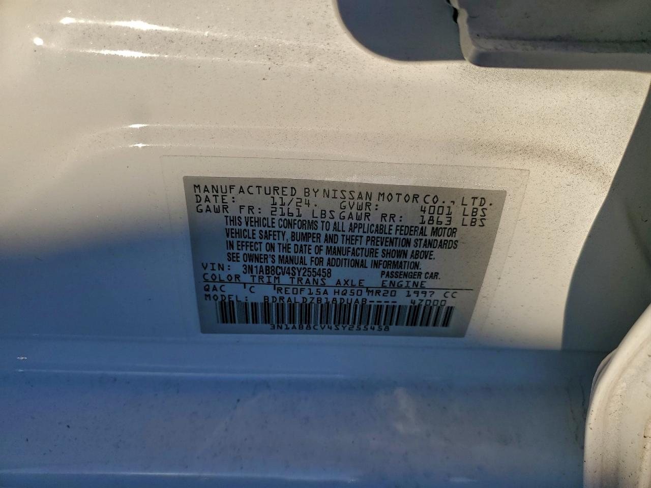 2025 NISSAN SENTRA SV photo 12