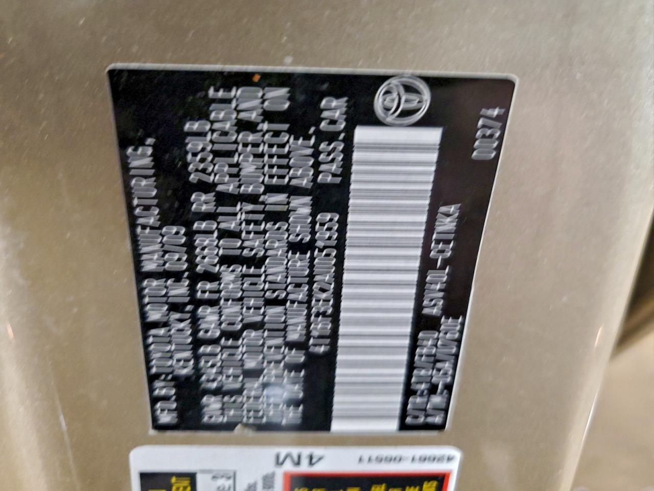 2010 TOYOTA CAMRY BASE photo 12