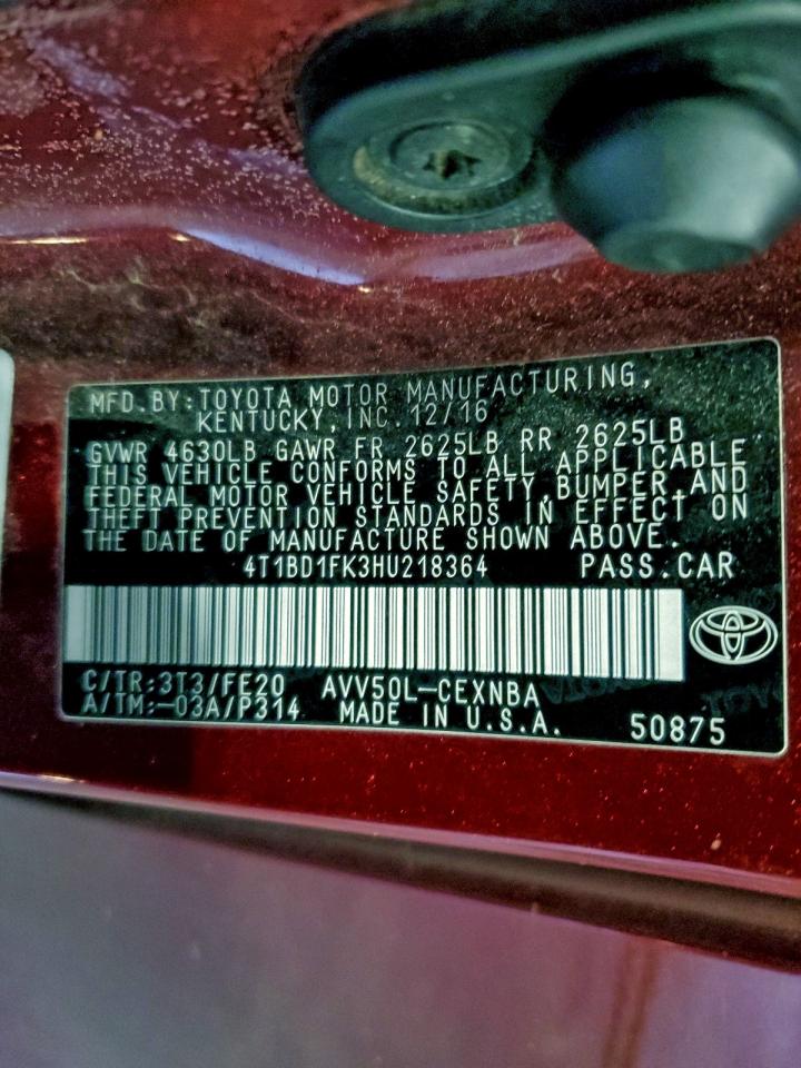 2017 TOYOTA CAMRY HYBRID photo 37