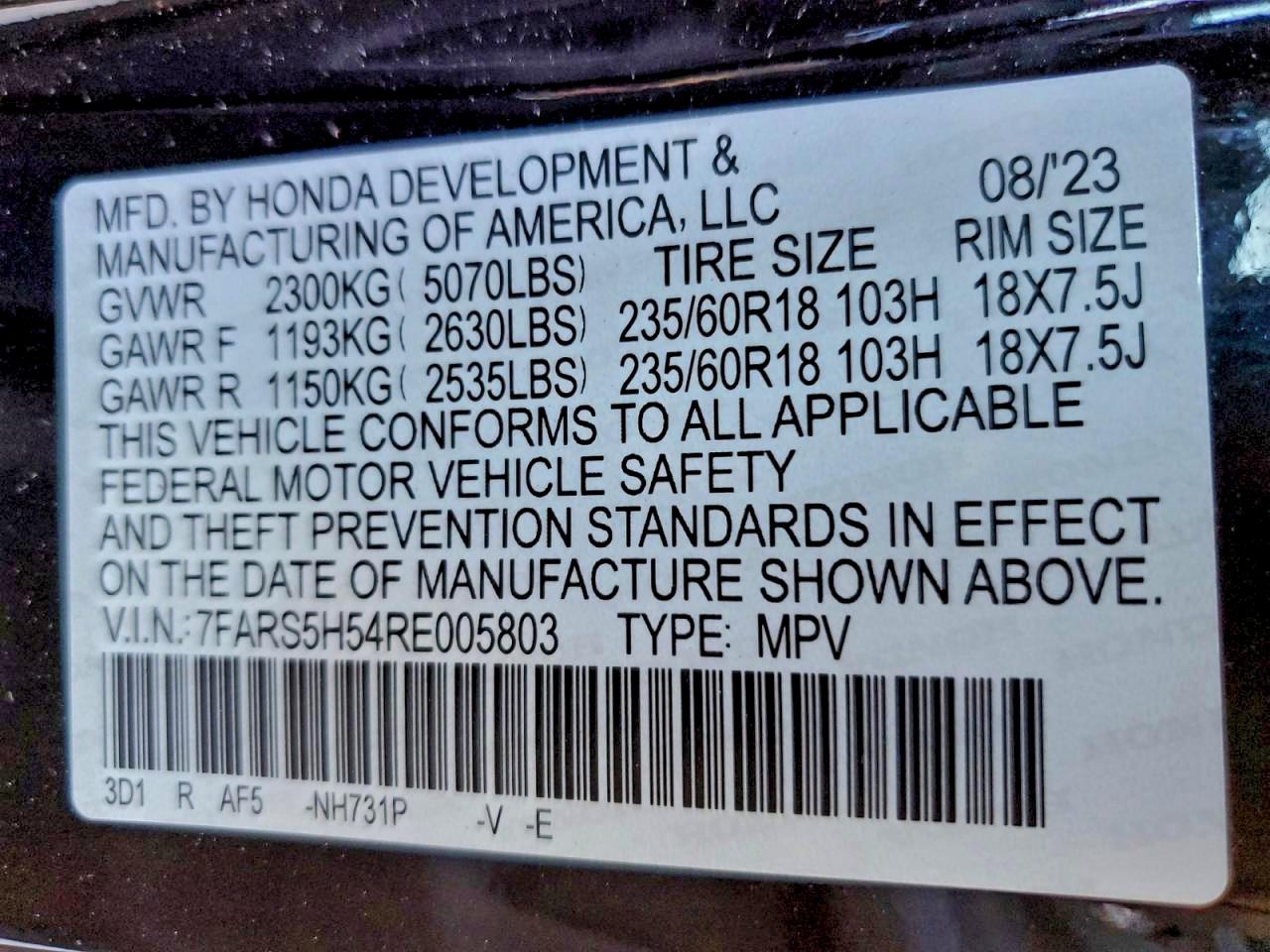 2024 HONDA CR-V SPORT photo 14