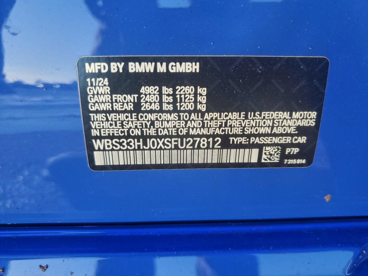 2025 BMW M3 COMPETITION photo 12
