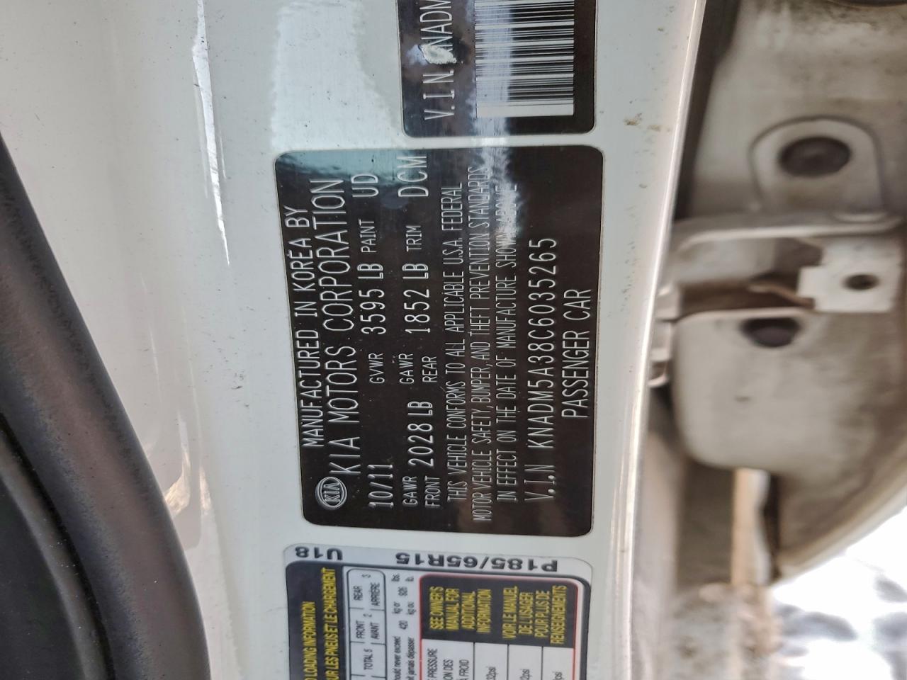 2012 KIA RIO LX photo 12
