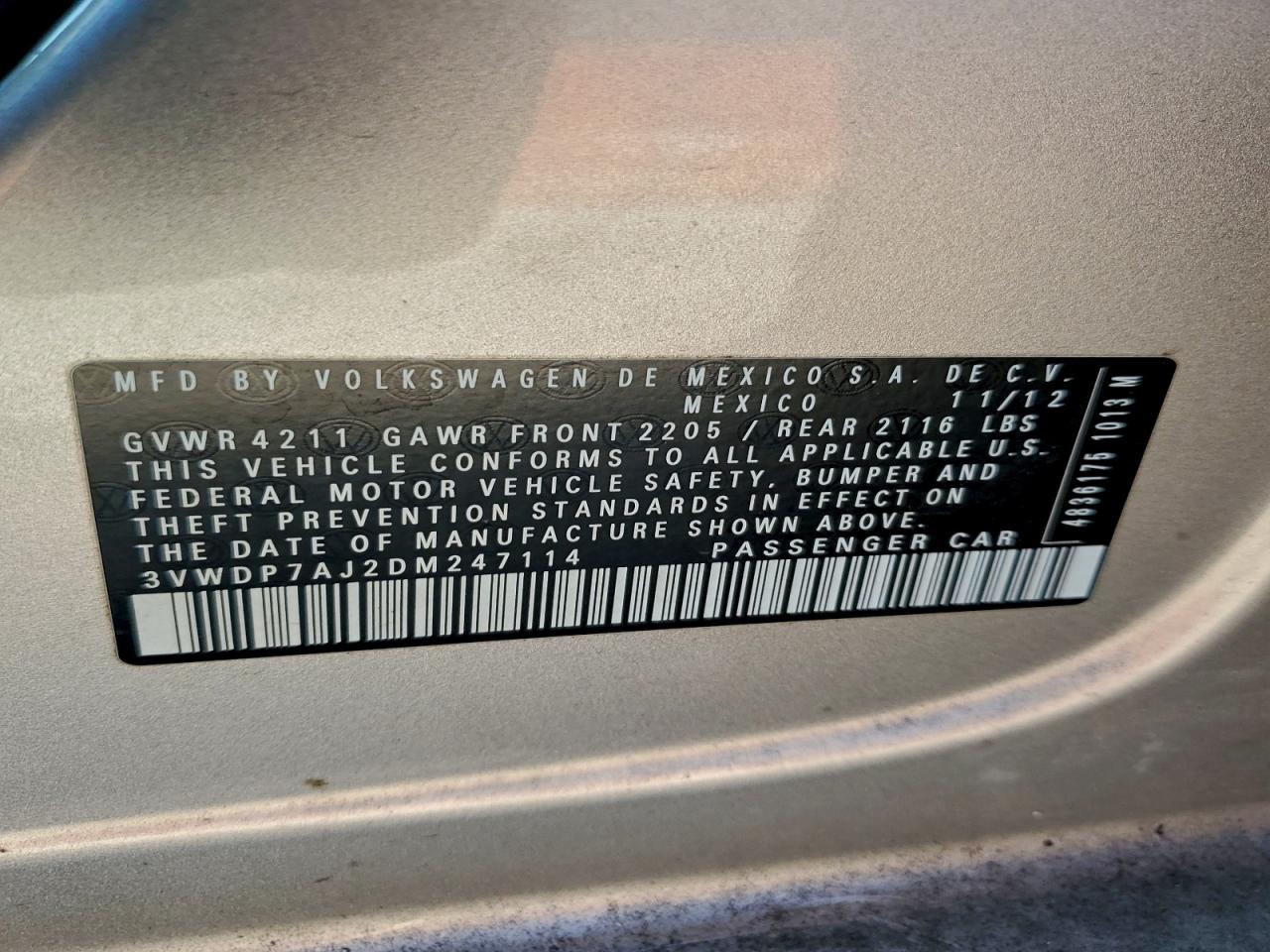 2013 VOLKSWAGEN JETTA SE photo 12