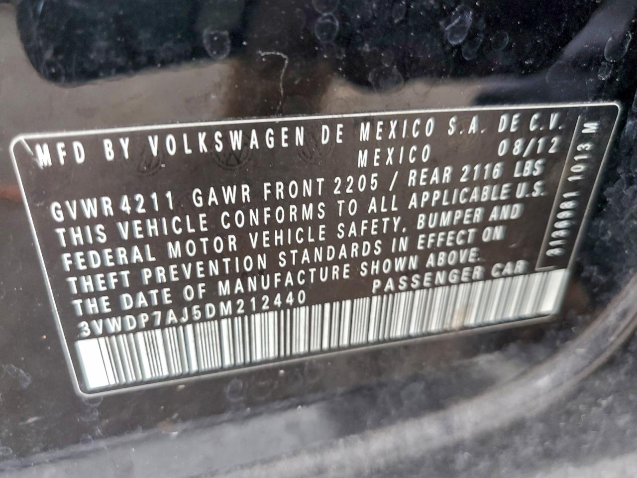 2013 VOLKSWAGEN JETTA SE photo 37