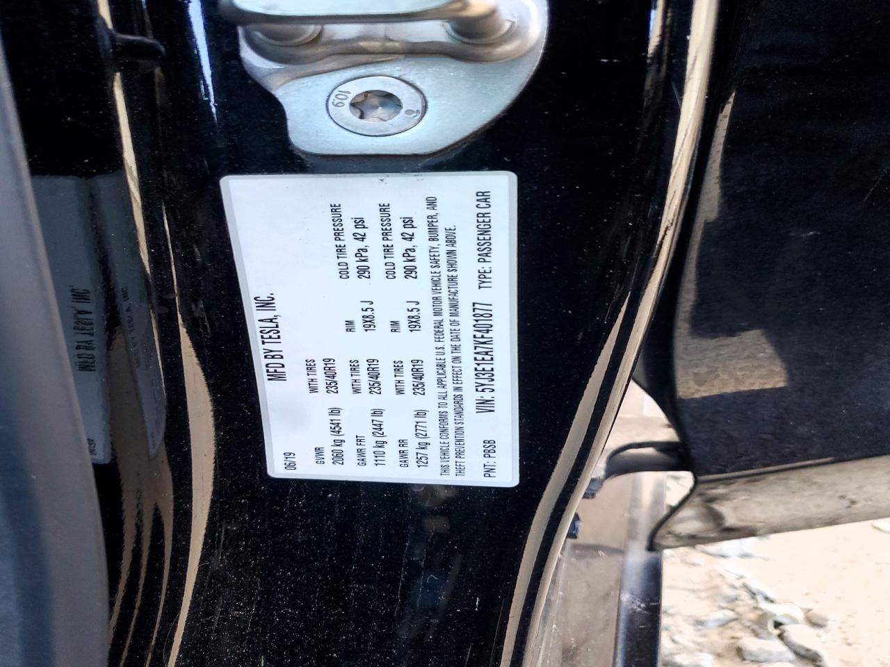 2019 TESLA MODEL 3 photo 13