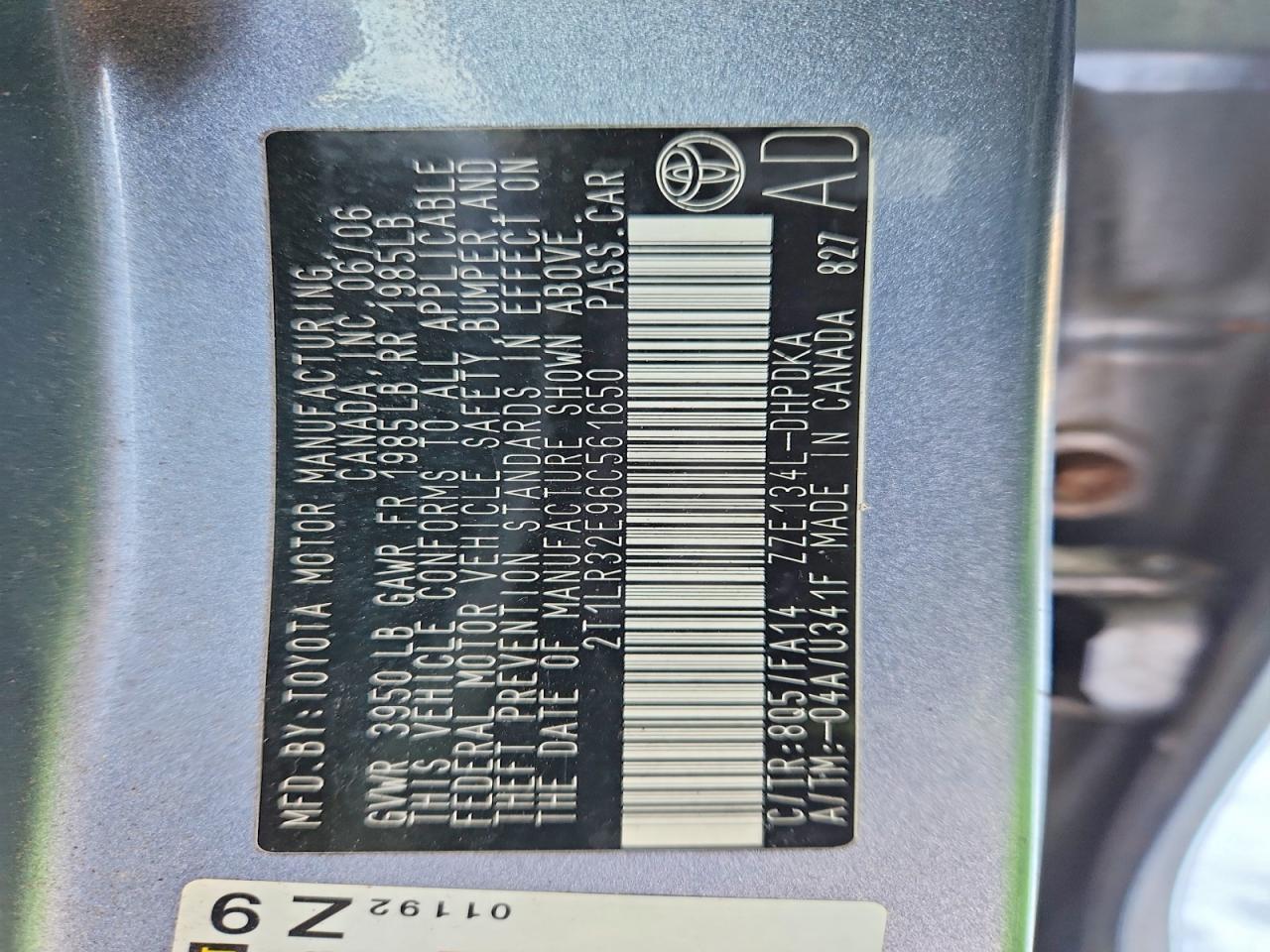 2006 TOYOTA COROLLA MATRIX BASE photo 13