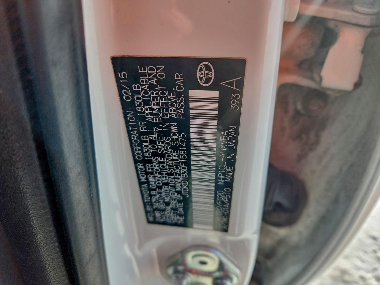 2015 TOYOTA PRIUS C photo 12