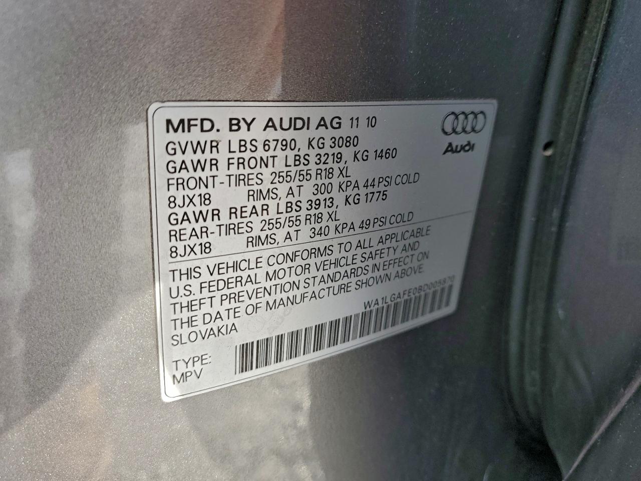 2011 AUDI Q7 PREMIUM PLUS photo 25