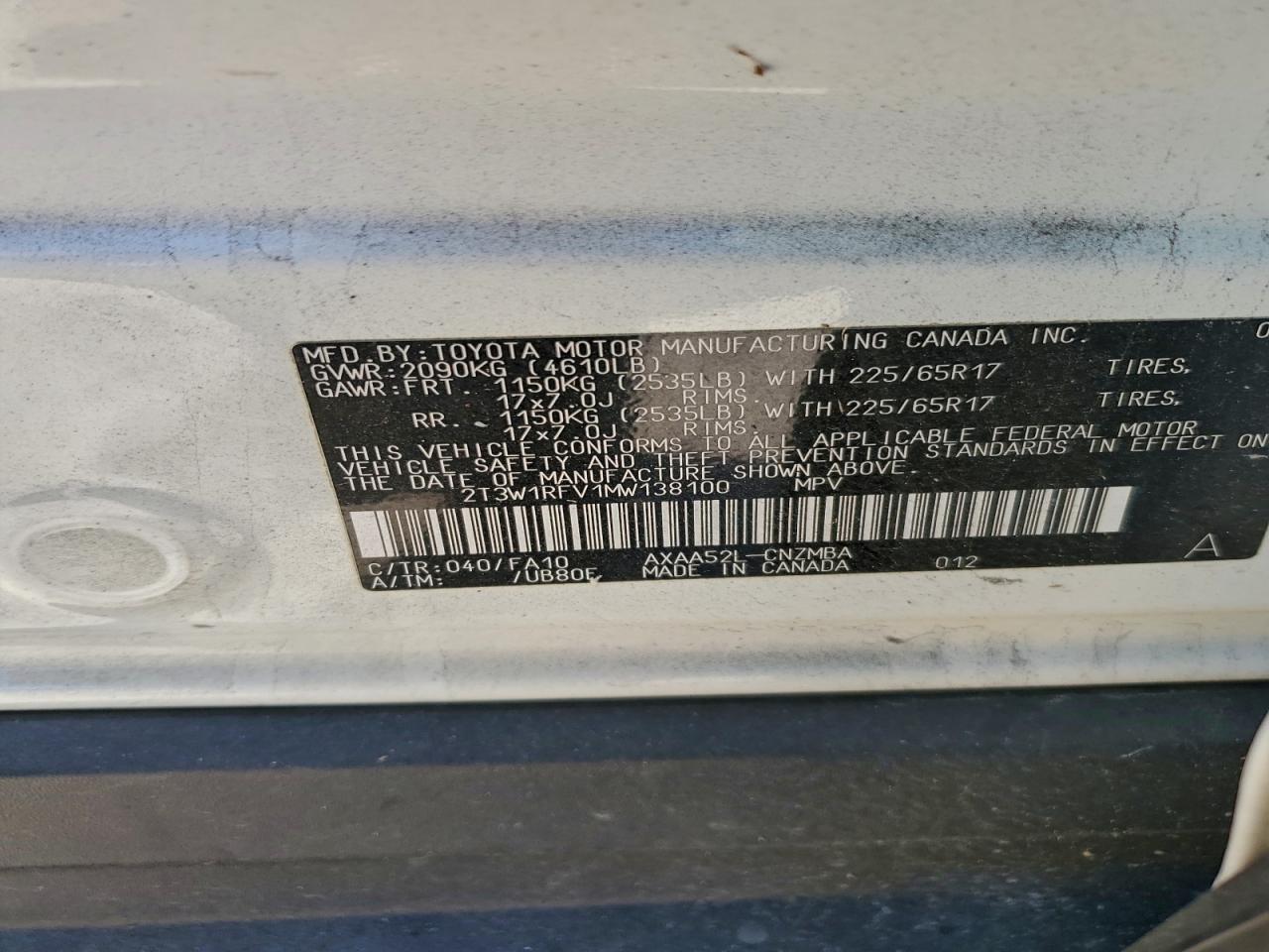 2021 TOYOTA RAV4 photo 12