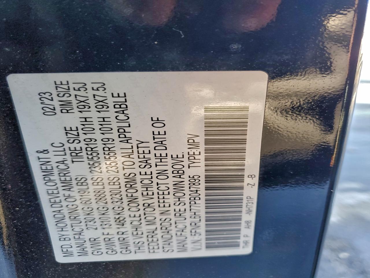 2023 HONDA ODYSSEY SPORT-L photo 25