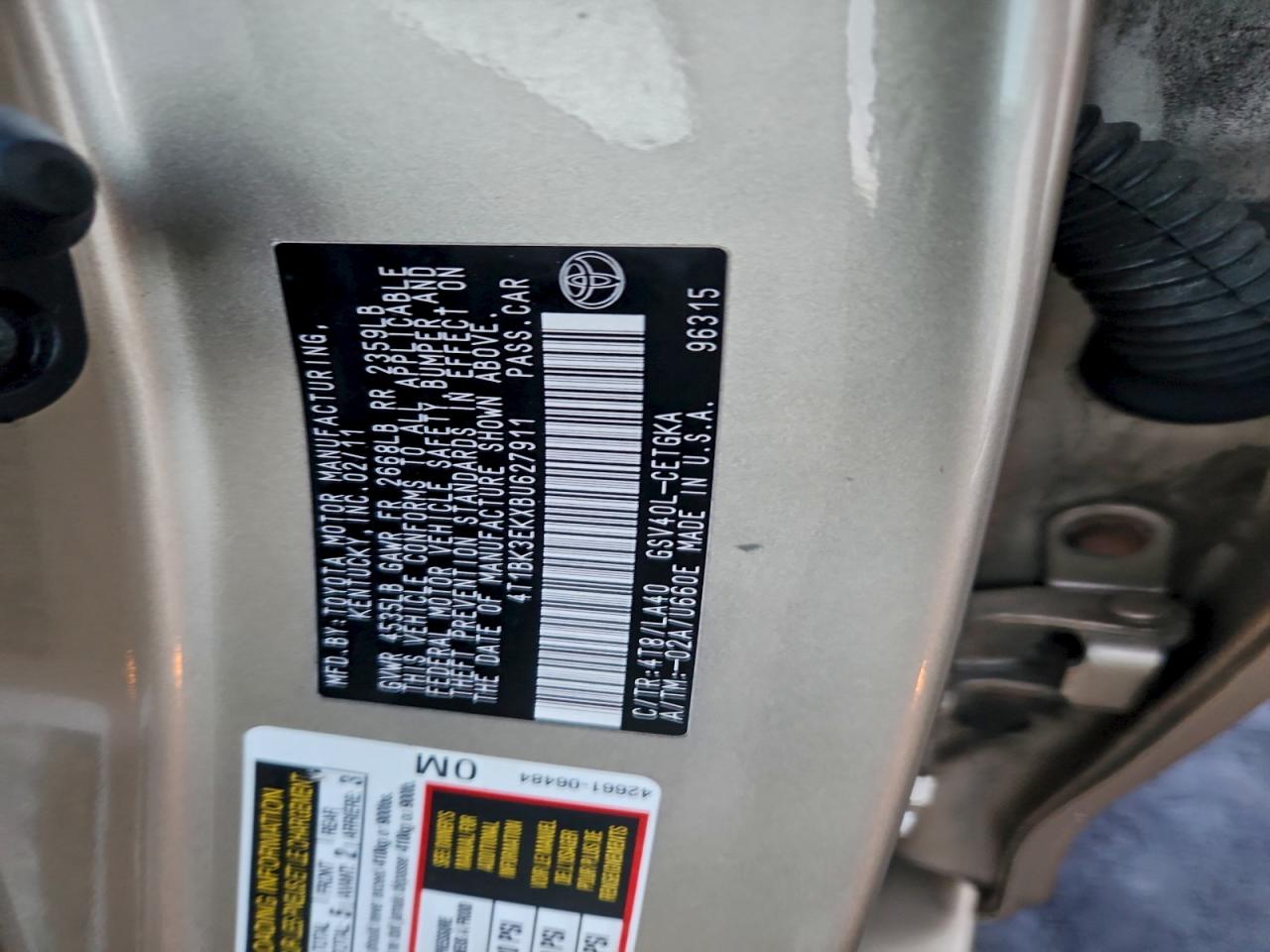 2011 TOYOTA CAMRY SE photo 23
