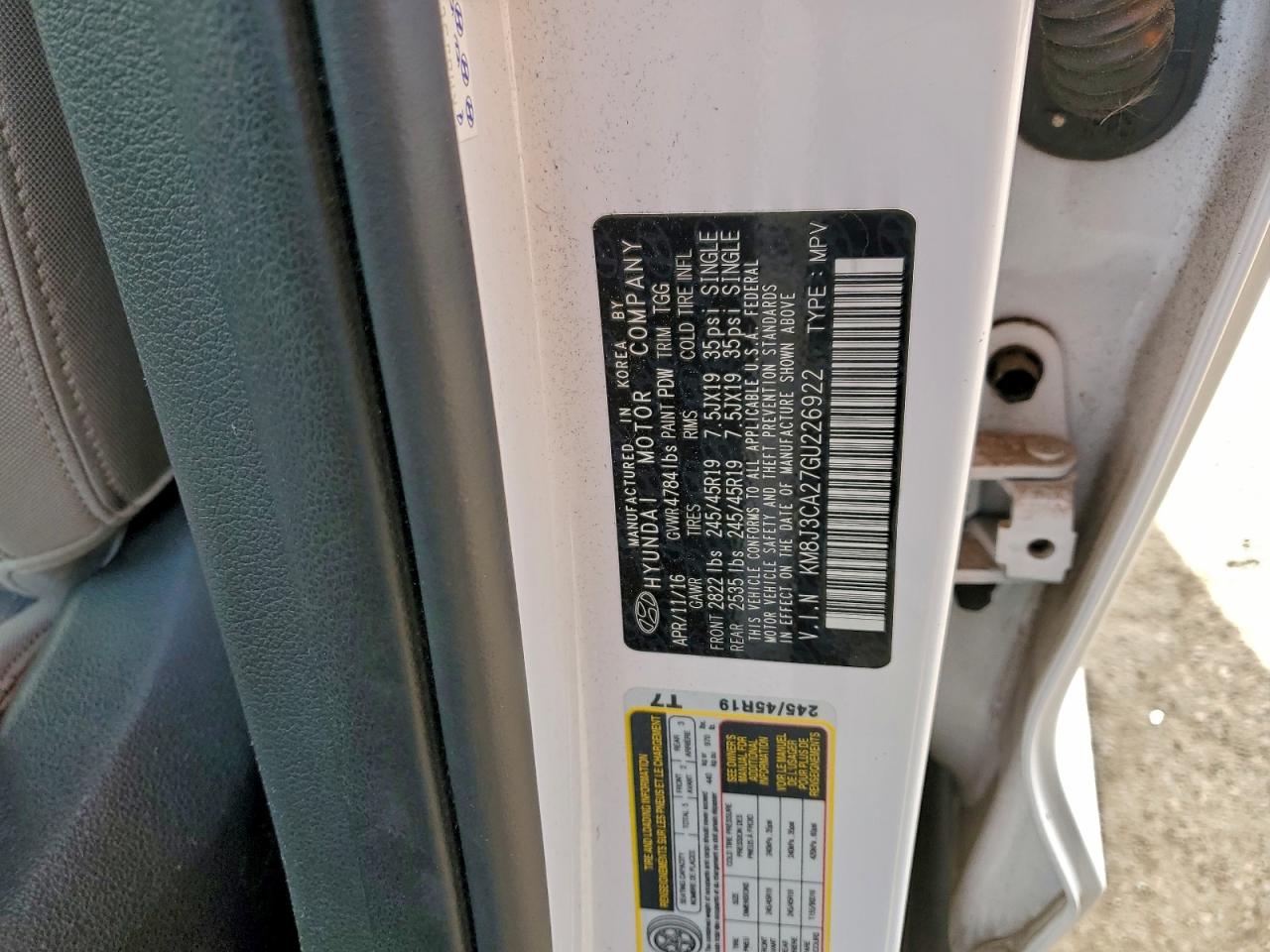 2016 HYUNDAI TUCSON LIMITED photo 25