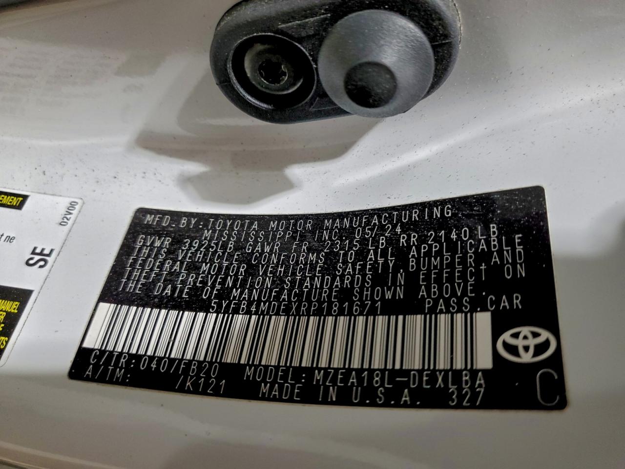 2024 TOYOTA COROLLA LE photo 23