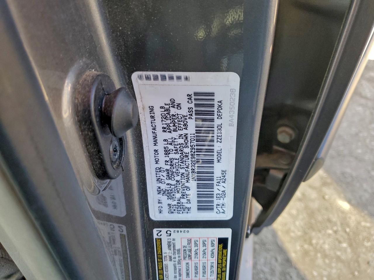 2008 TOYOTA COROLLA CE photo 37
