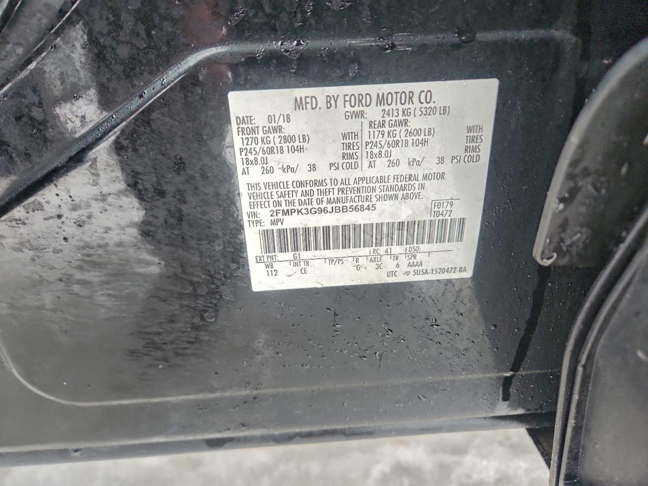 2018 FORD EDGE SE photo 13