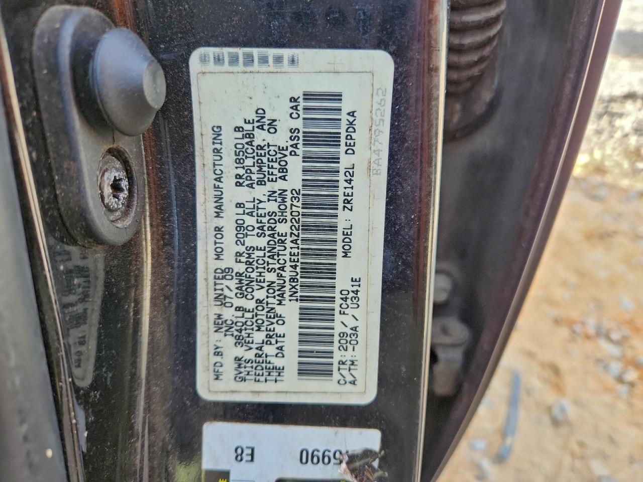 2010 TOYOTA COROLLA BASE photo 23