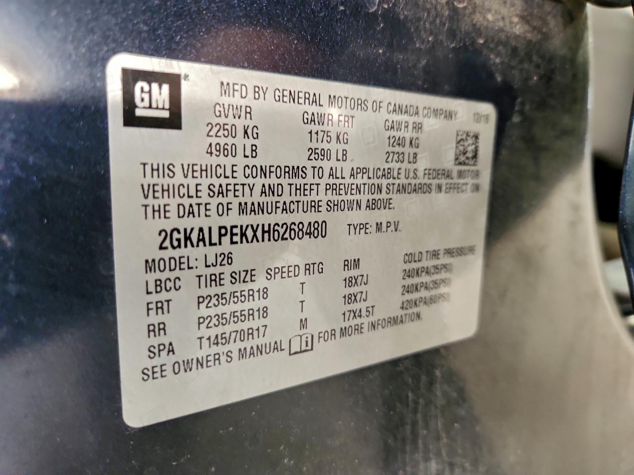 2017 GMC TERRAIN SLT photo 13