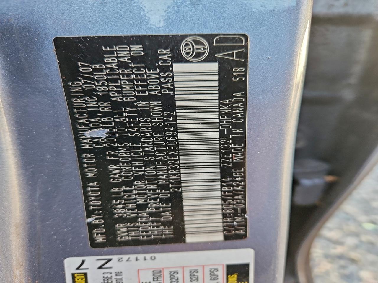 2008 TOYOTA COROLLA MATRIX XR photo 23
