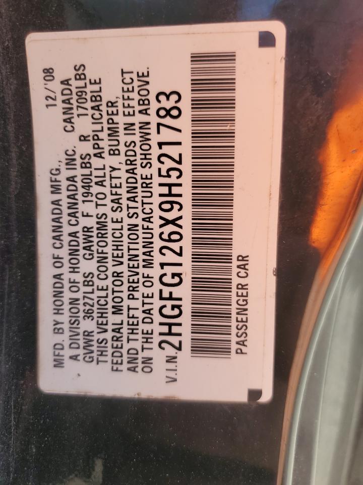 2009 HONDA CIVIC LX photo 13
