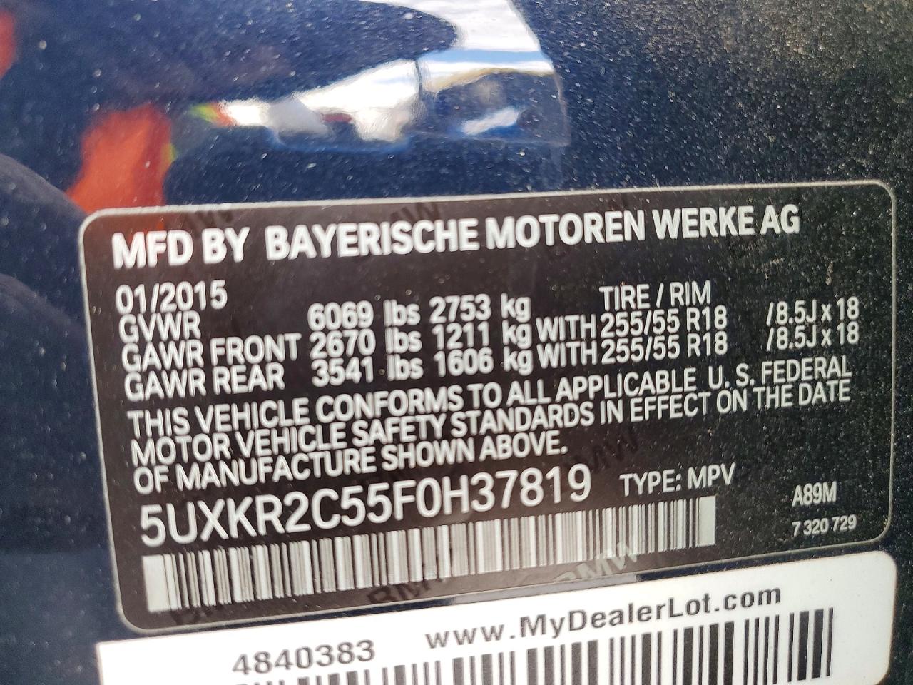 2015 BMW X5 SDRIVE35I photo 25