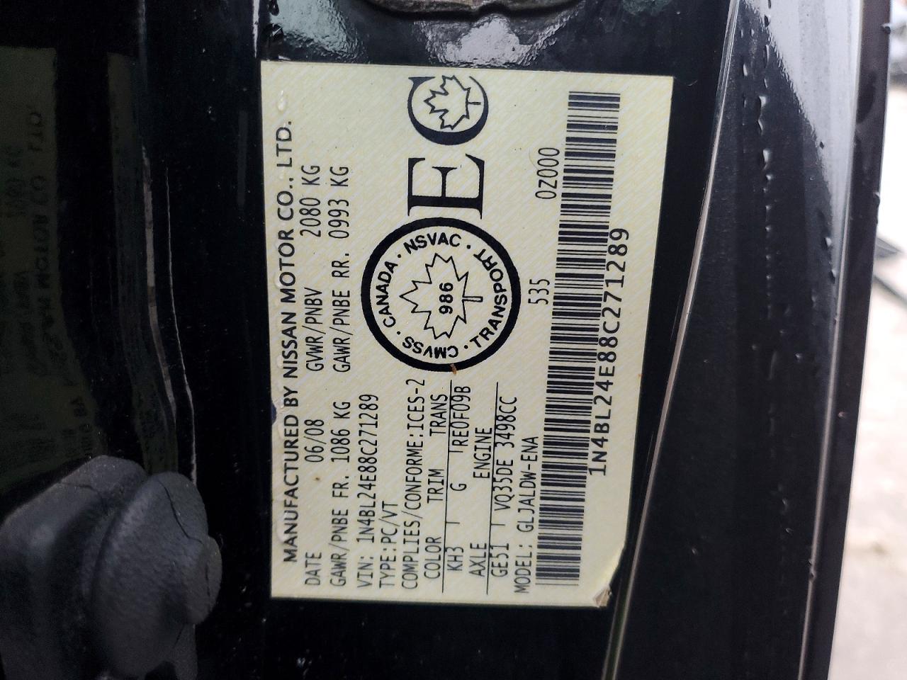 2008 NISSAN ALTIMA 3.5SE photo 13