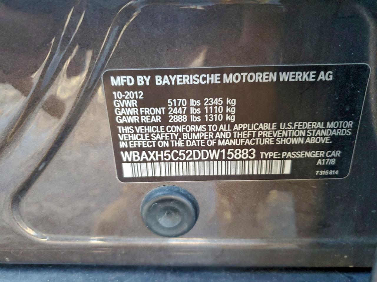 2013 BMW 528 XI photo 12