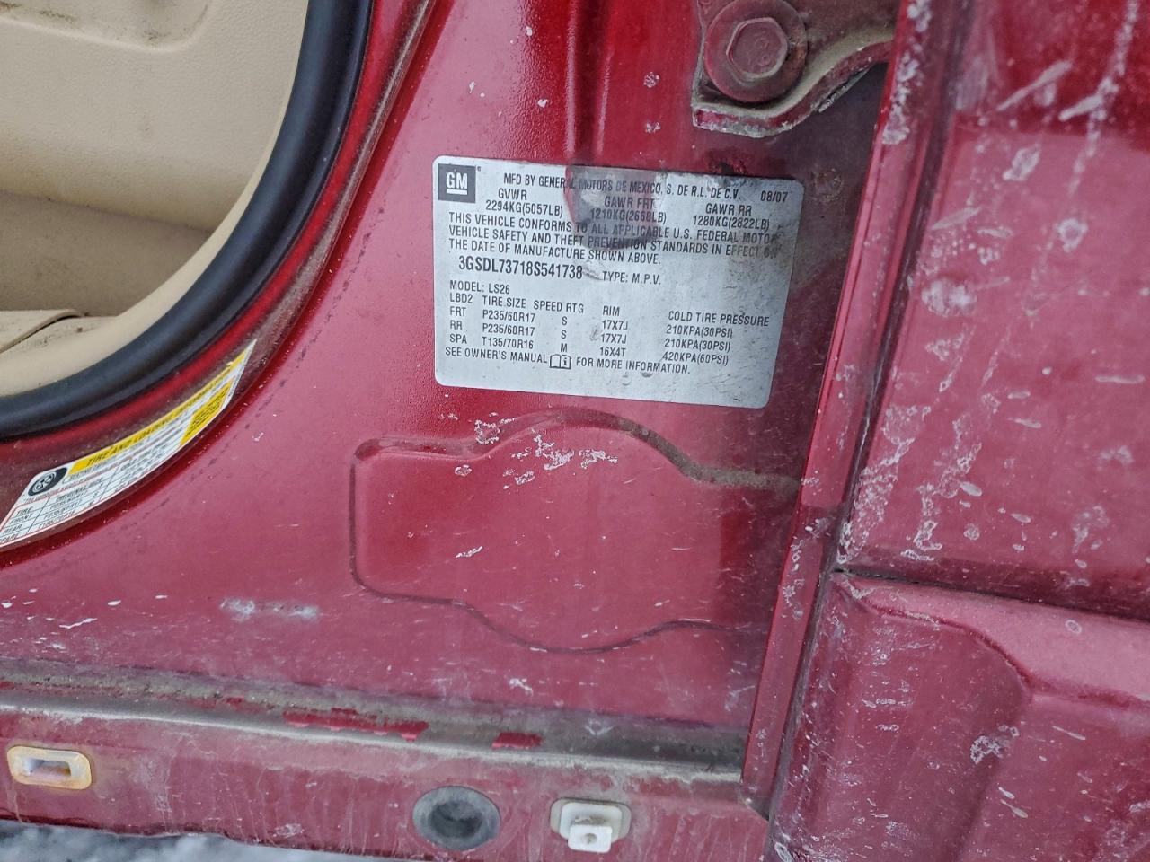 2008 SATURN VUE XR photo 13
