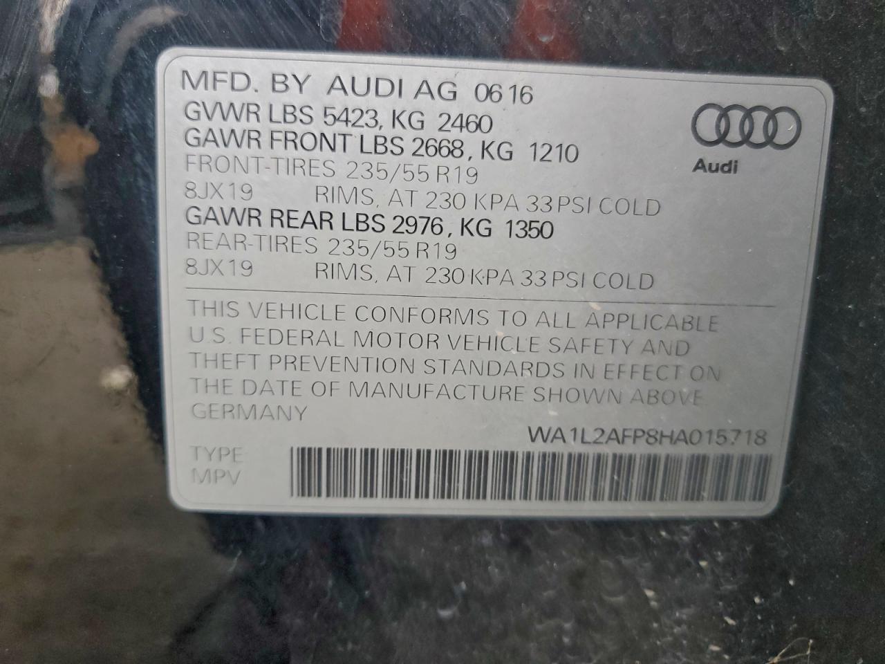 2017 AUDI Q5 PREMIUM PLUS photo 27