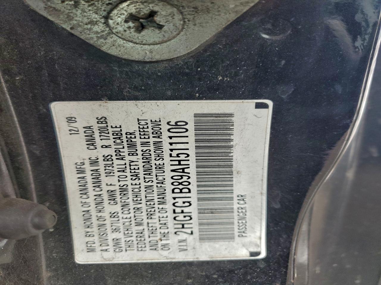 2010 HONDA CIVIC EX photo 23
