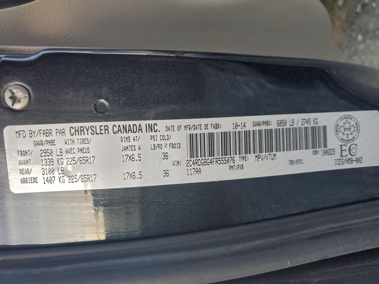 2015 DODGE GRAND CARAVAN SE photo 13