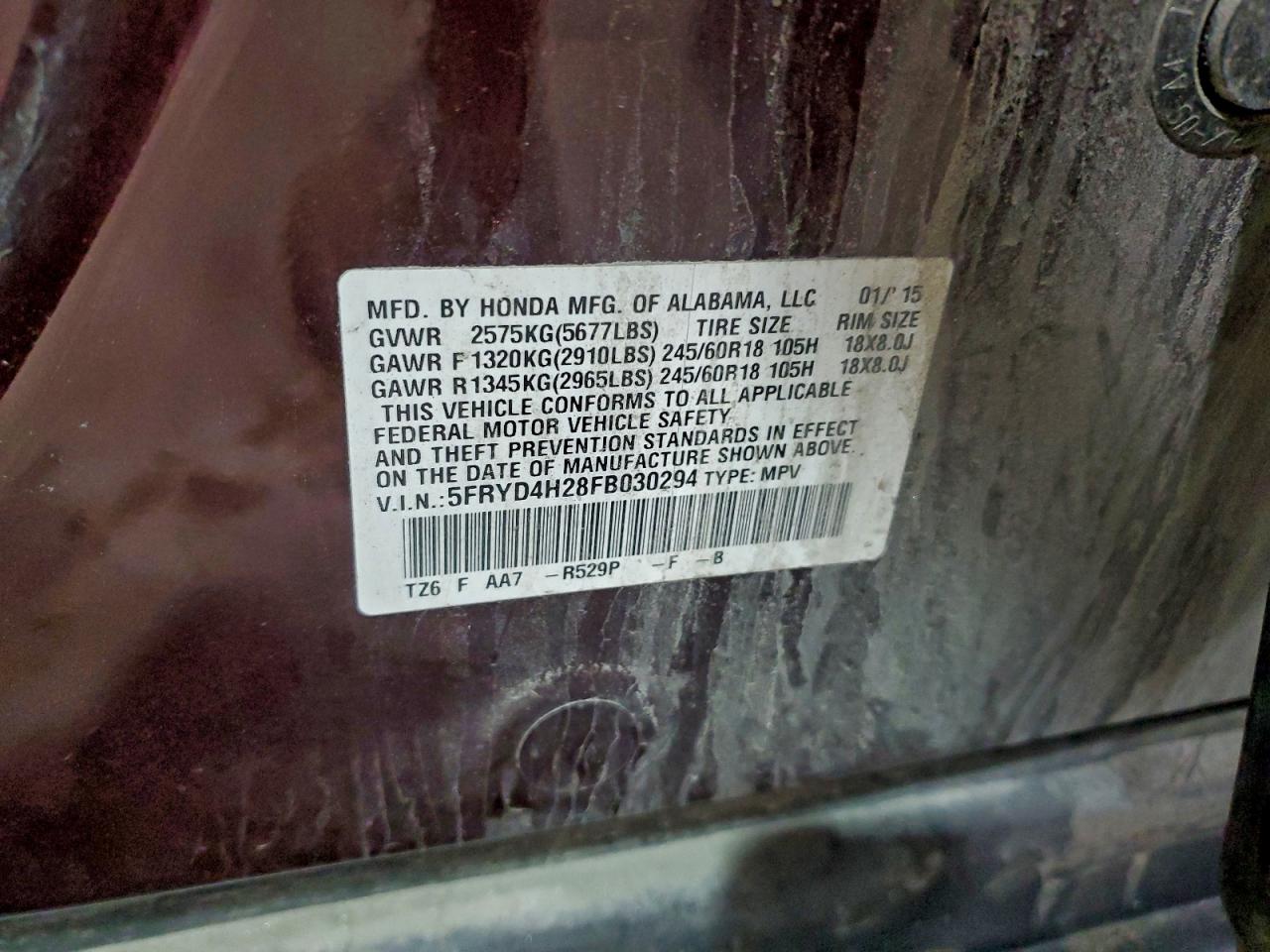 2015 ACURA MDX photo 13