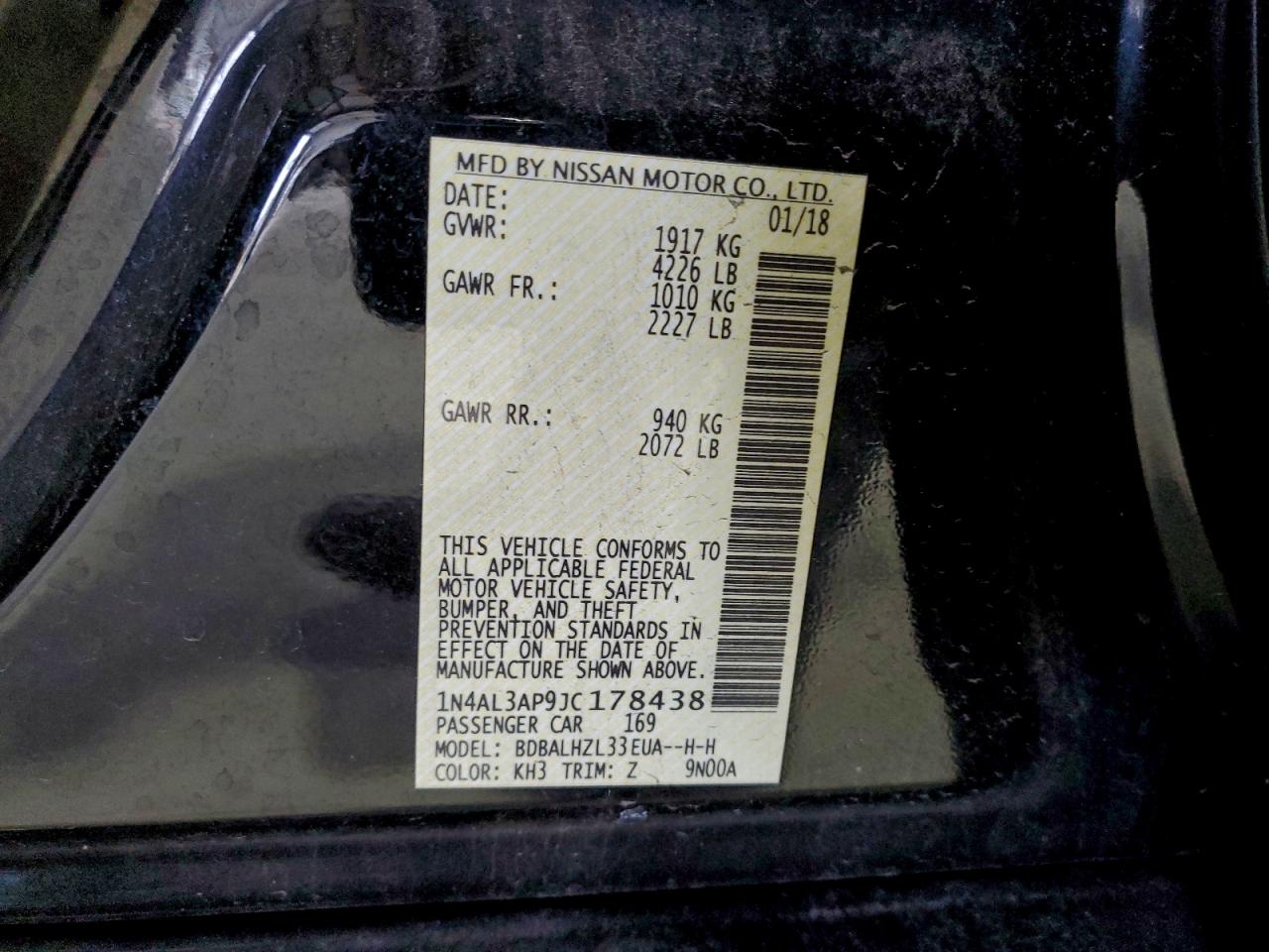 2018 NISSAN ALTIMA 2.5 photo 23