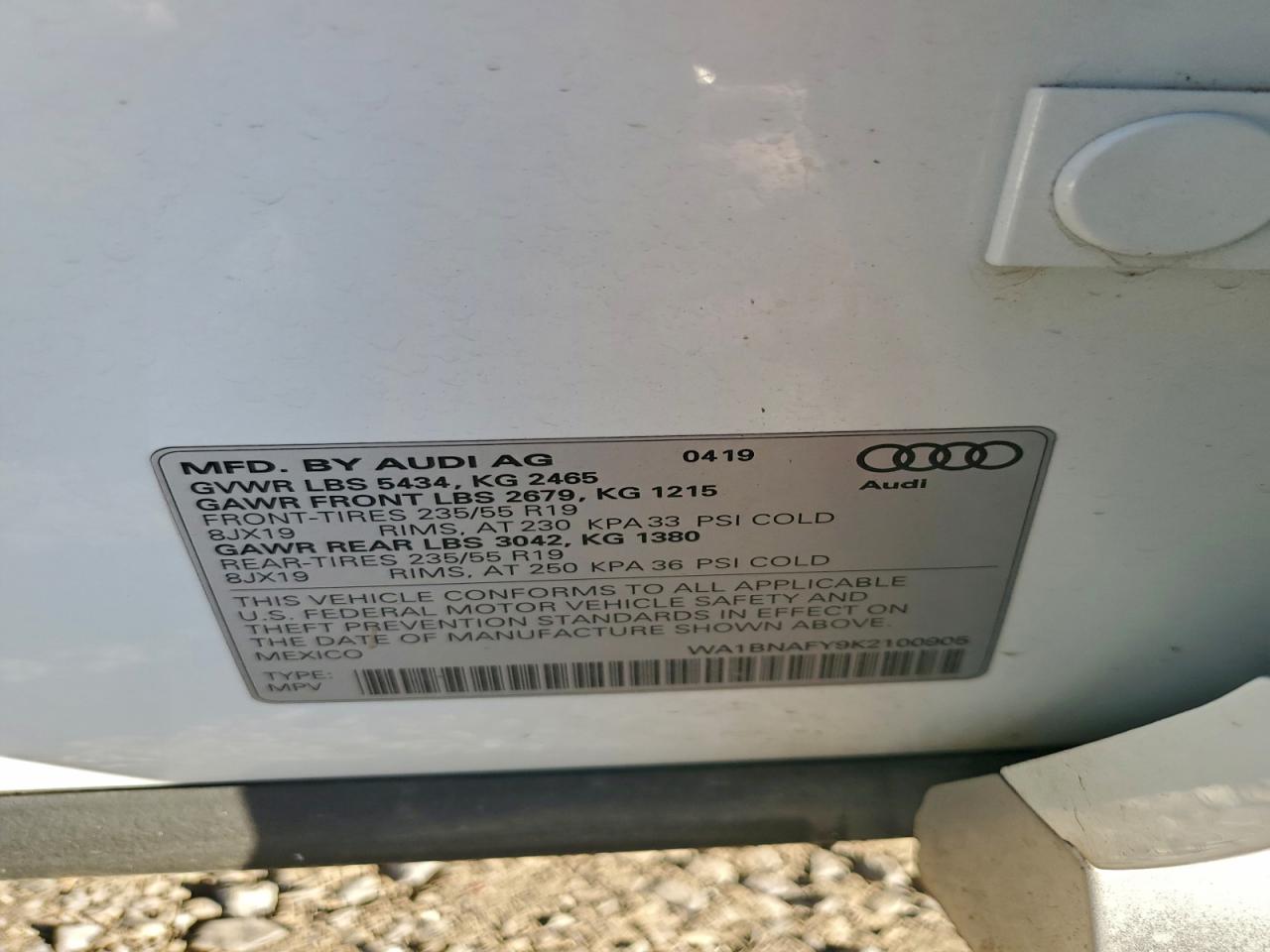 2019 AUDI Q5 PREMIUM PLUS photo 37