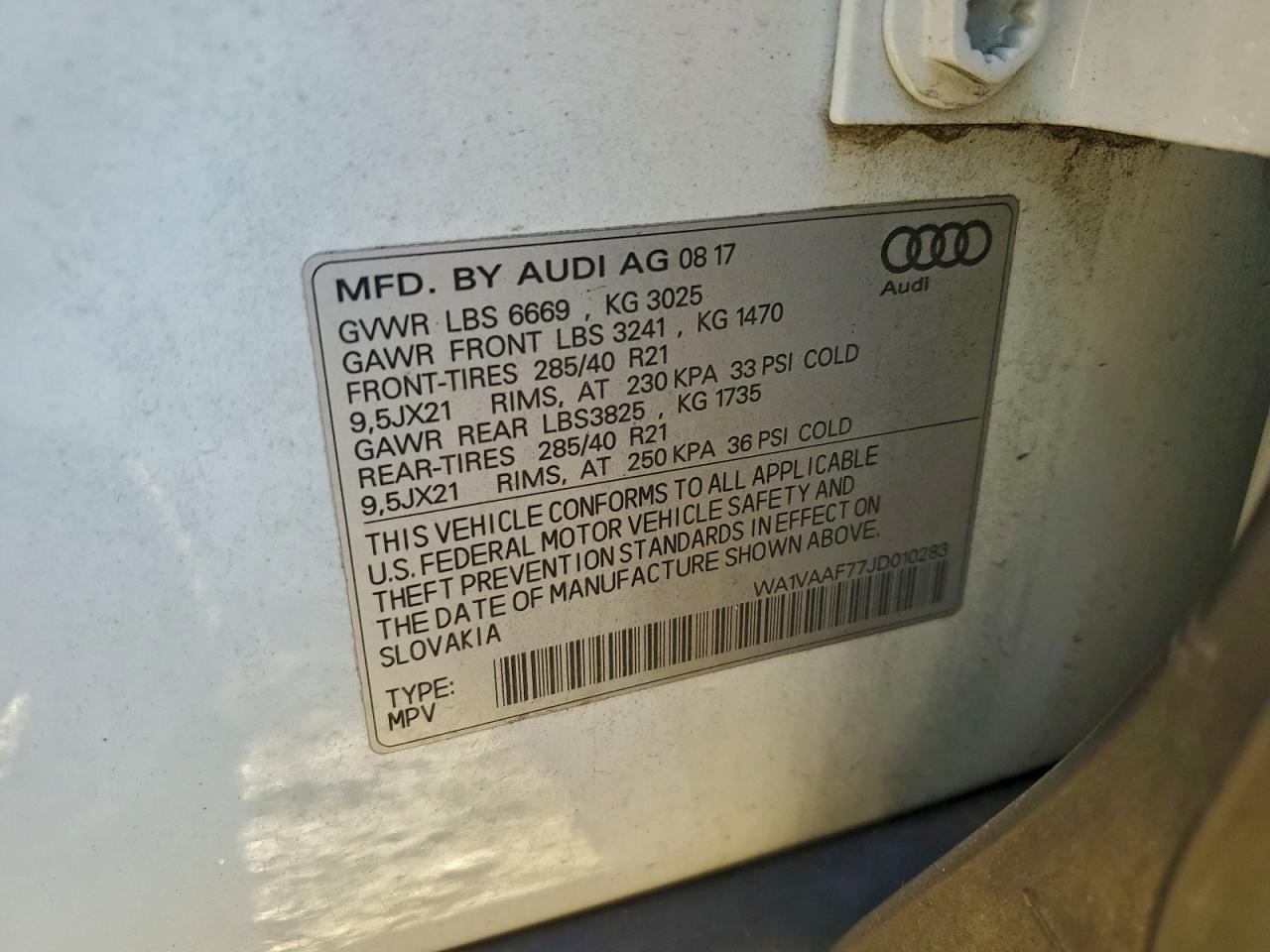 2018 AUDI Q7 PRESTIGE photo 13