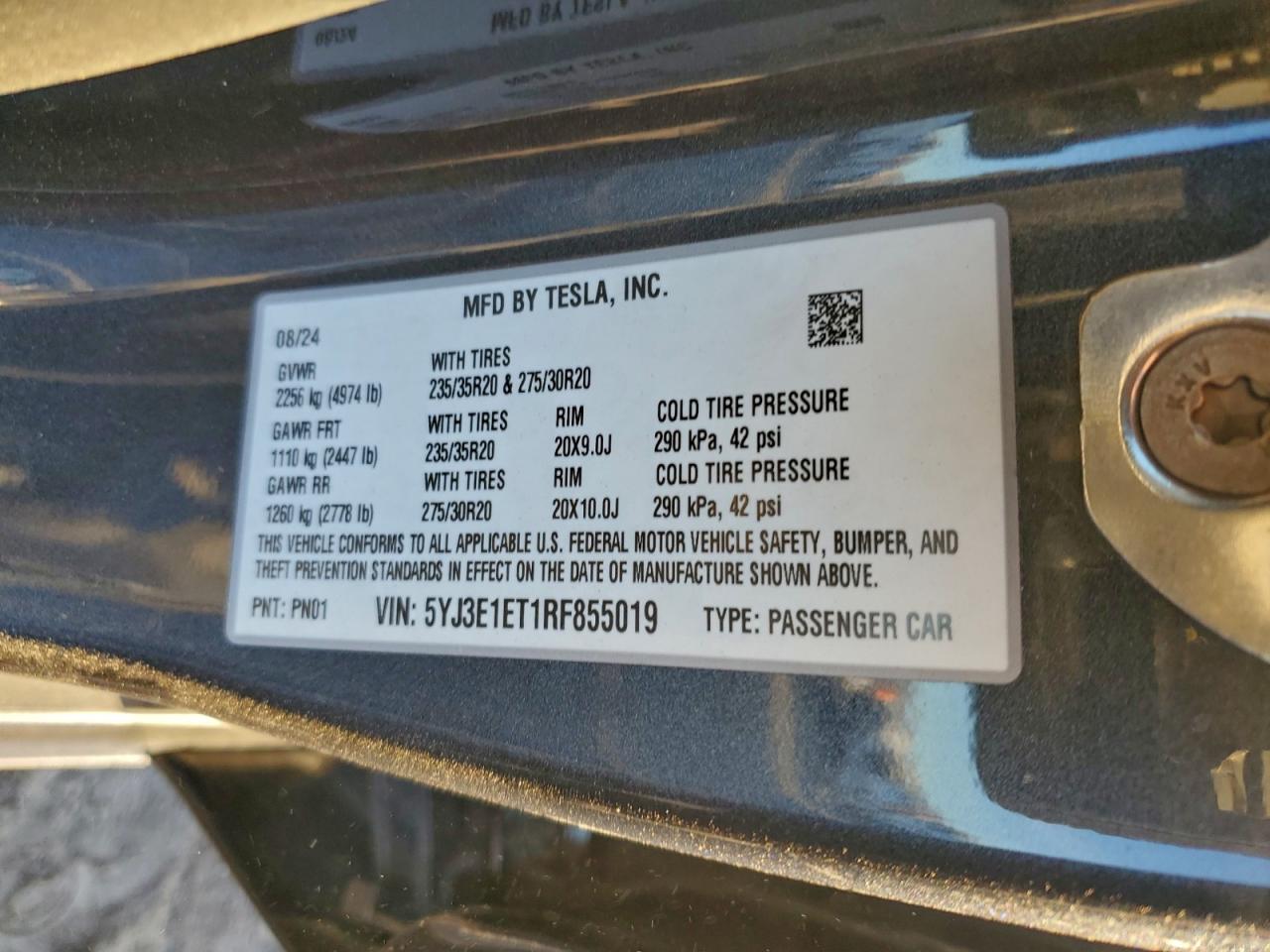 2024 TESLA MODEL 3 photo 13