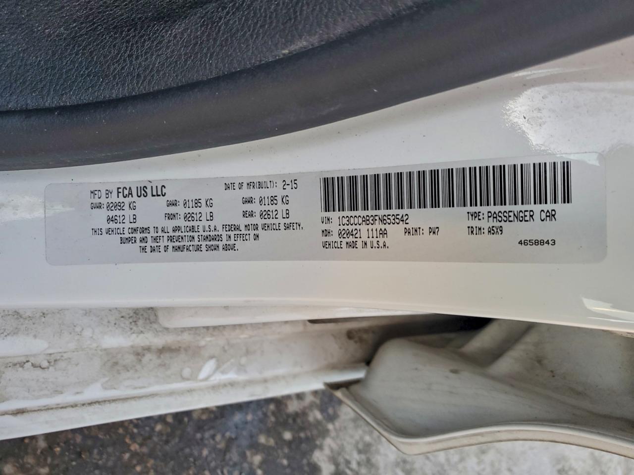2015 CHRYSLER 200 LIMITED photo 34