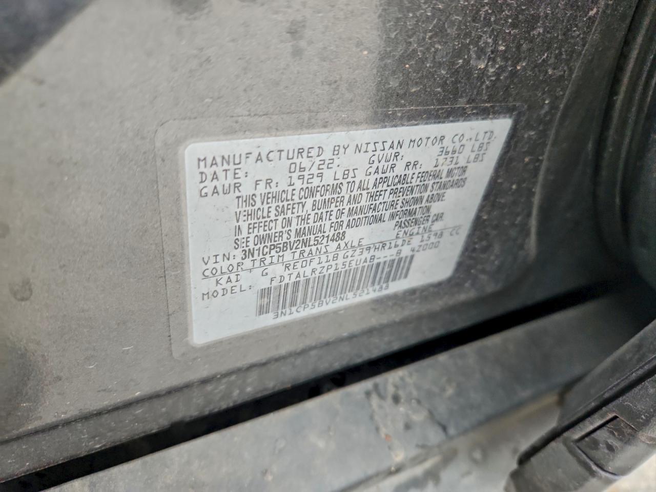 2022 NISSAN KICKS S photo 12
