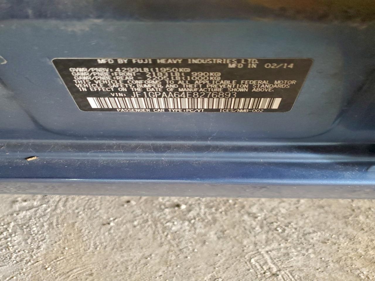 2014 SUBARU IMPREZA photo 22