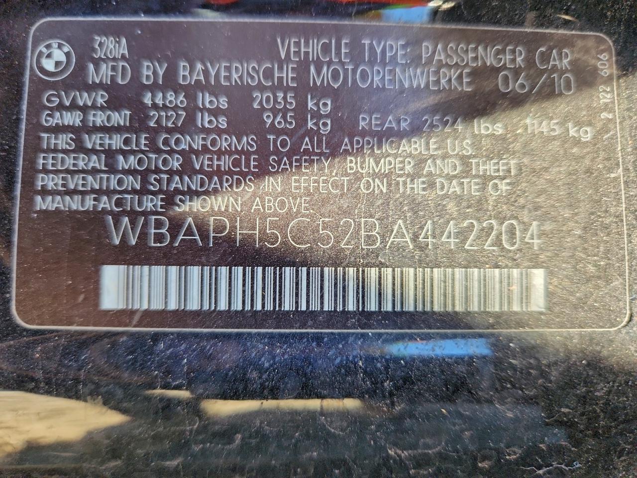 2011 BMW 328 I SULEV photo 12